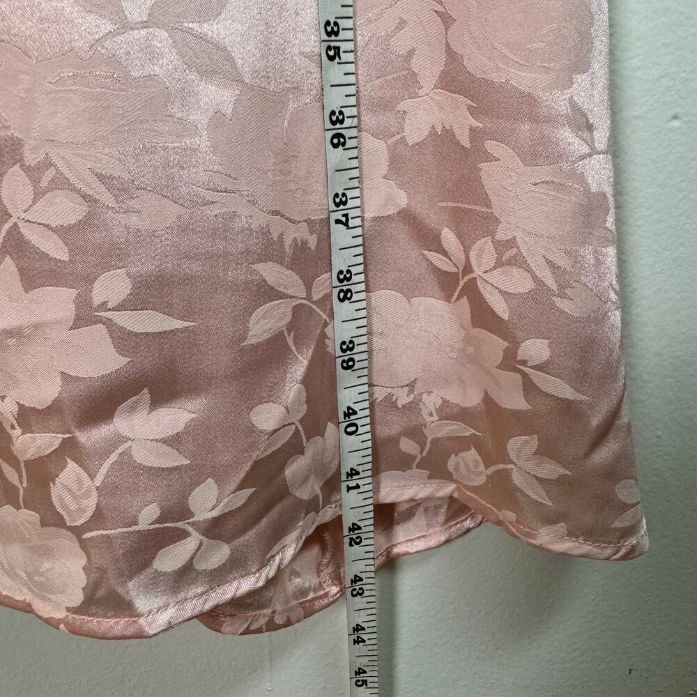 Lulus Pink Satin Floral Midi Dress Embroidered Large NWT Wedding Y2K Fairy - Picture 14 of 15